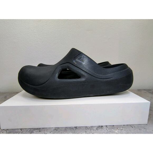 Eddie Bauer First Ascent High Jinx Clogs Shoes Men's 11 Black Utilitarian Slides - Picture 1 of 15